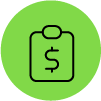 icono pesos en libreta